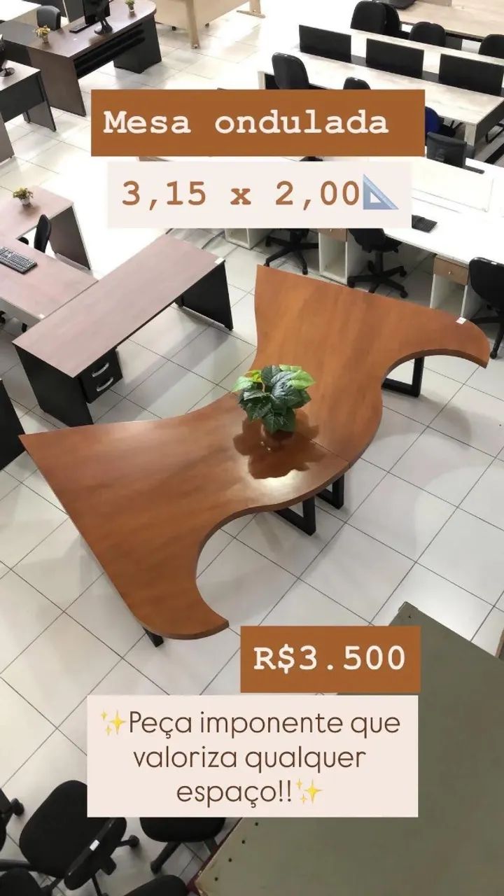 Mesa Diretor Ondulada