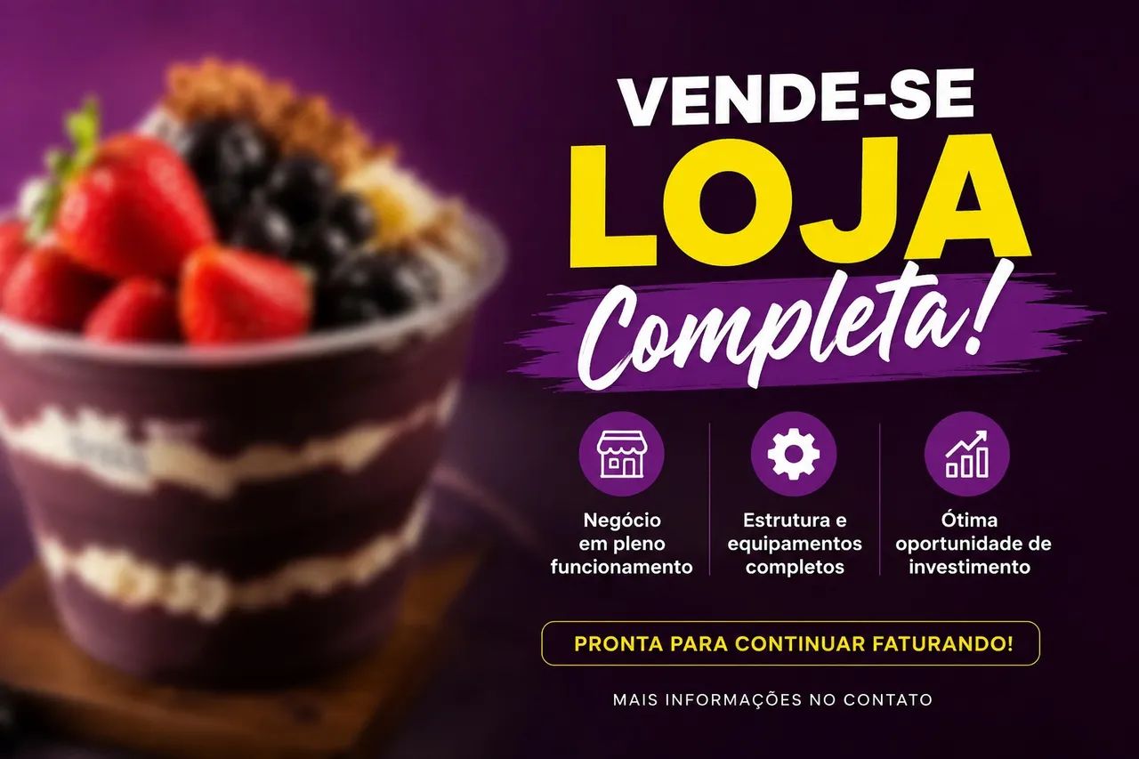 Loja de açaí em Ubatuba
