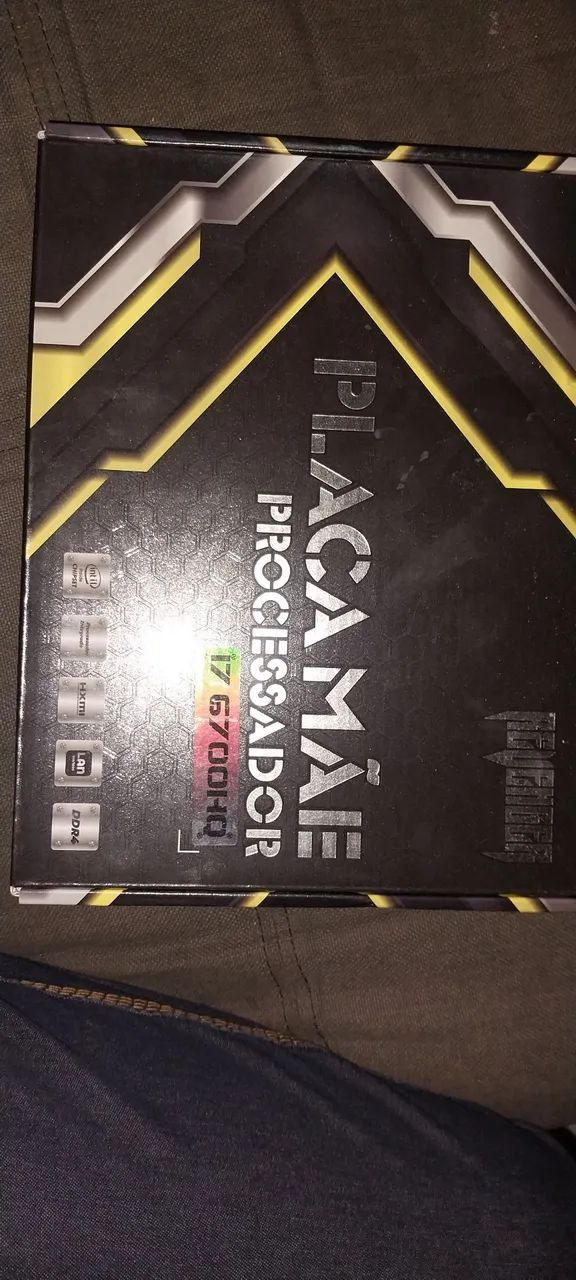 Kit placa mae ddr4+ processador i7 +memória de 8gb 