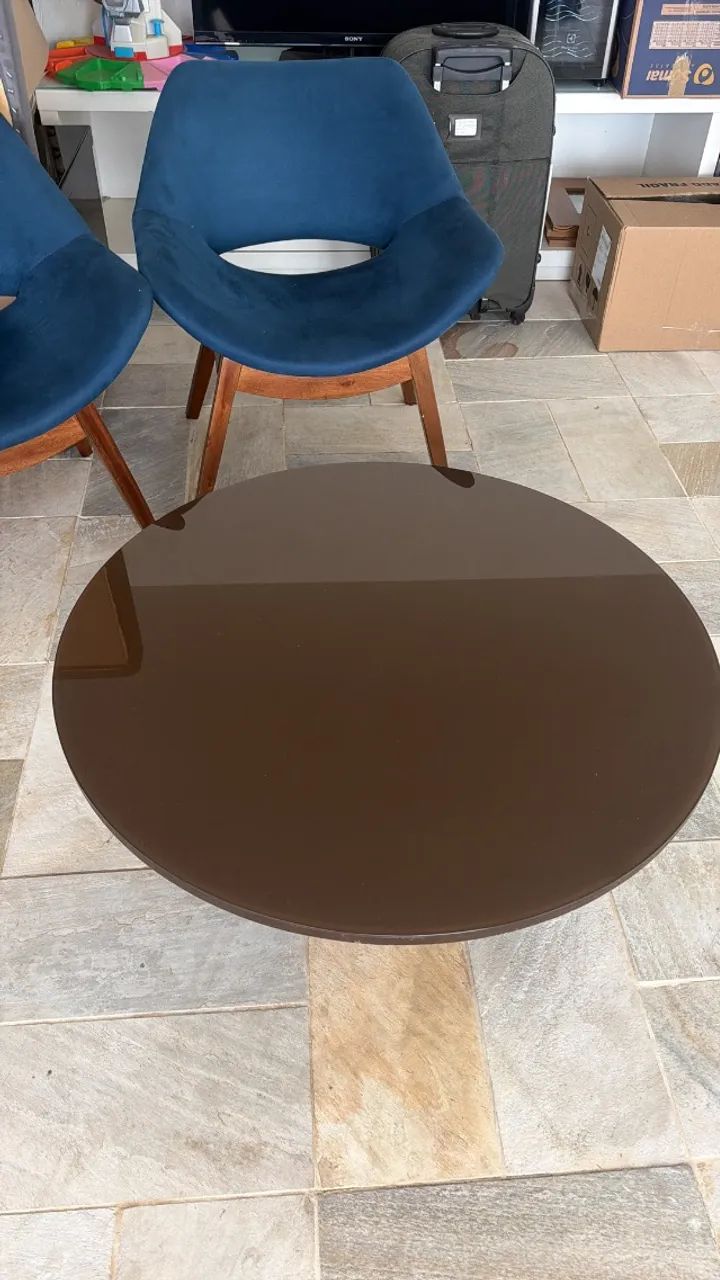 Mesa de centro redonda 