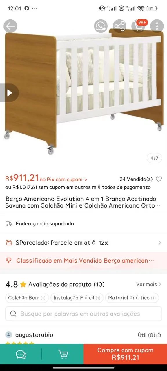 Berço 4 em 1 - Foto 2