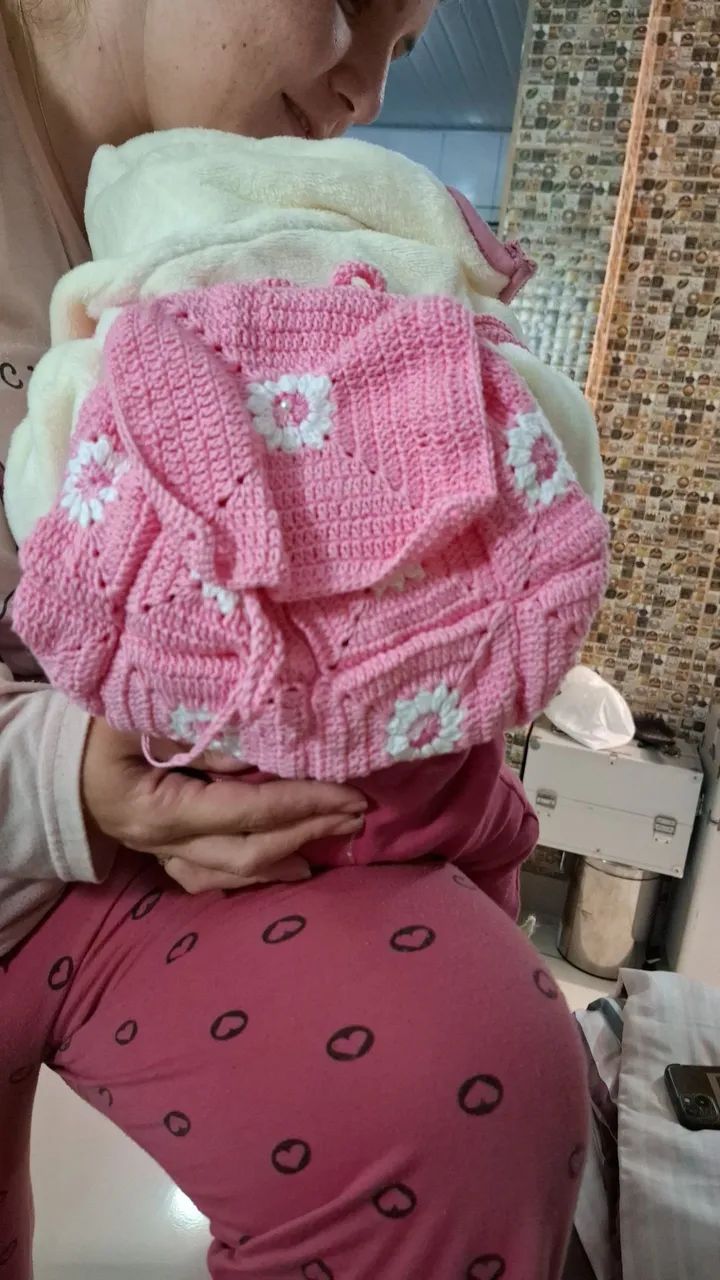 mochila infantil em crochê - Foto 3