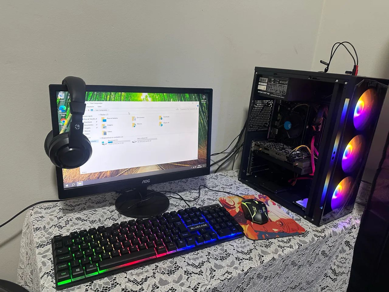 PC GAMER I5-9400F 9ª GERAÇÃO + RX 580 8GB + SSD 240GB | ACEITO TROCA / ACEITO PROPOSTA - Foto 2
