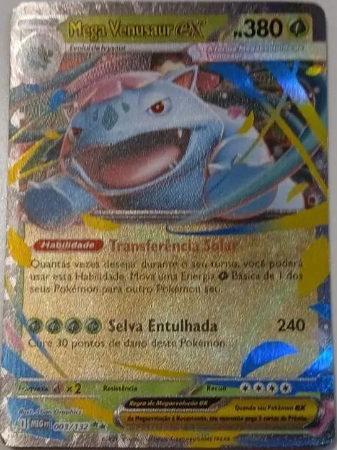 Carta Pokemon Mega Venusaur Ex 003/192