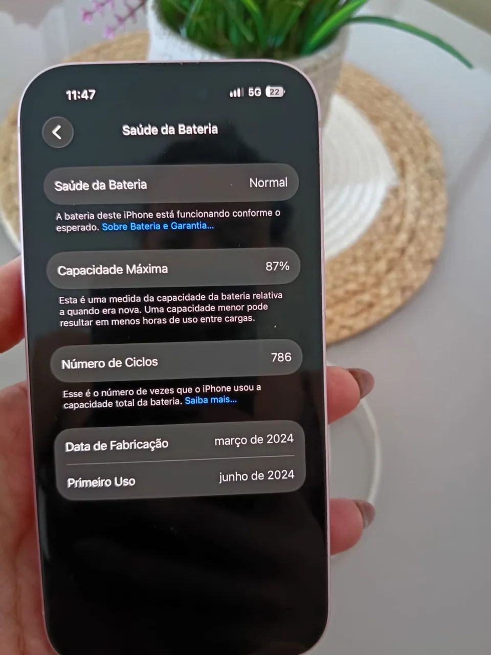IPHONE 15 Em perfeito estado e funcionamento - Foto 4
