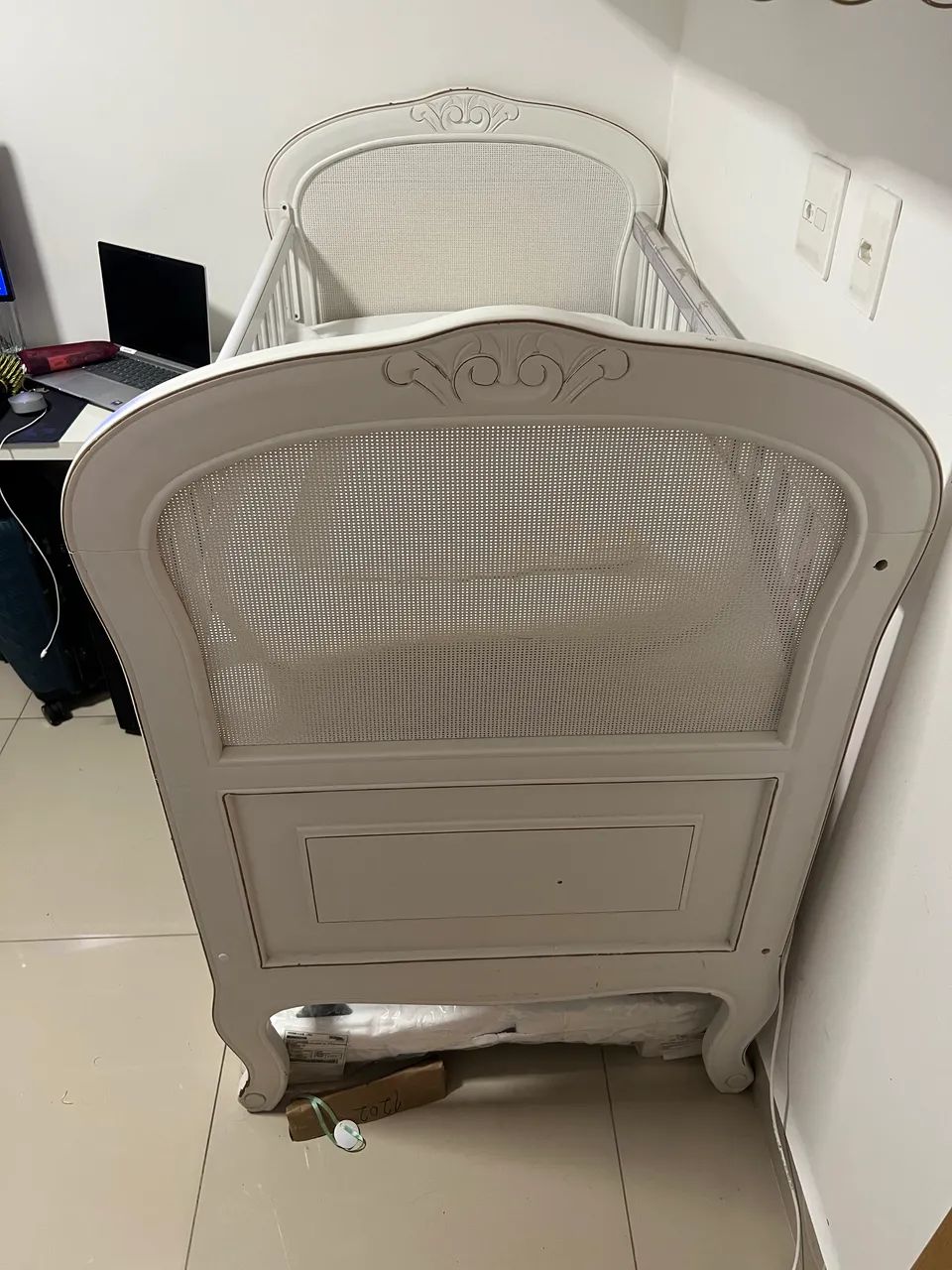 Berco estilo provençal branco - Foto 3