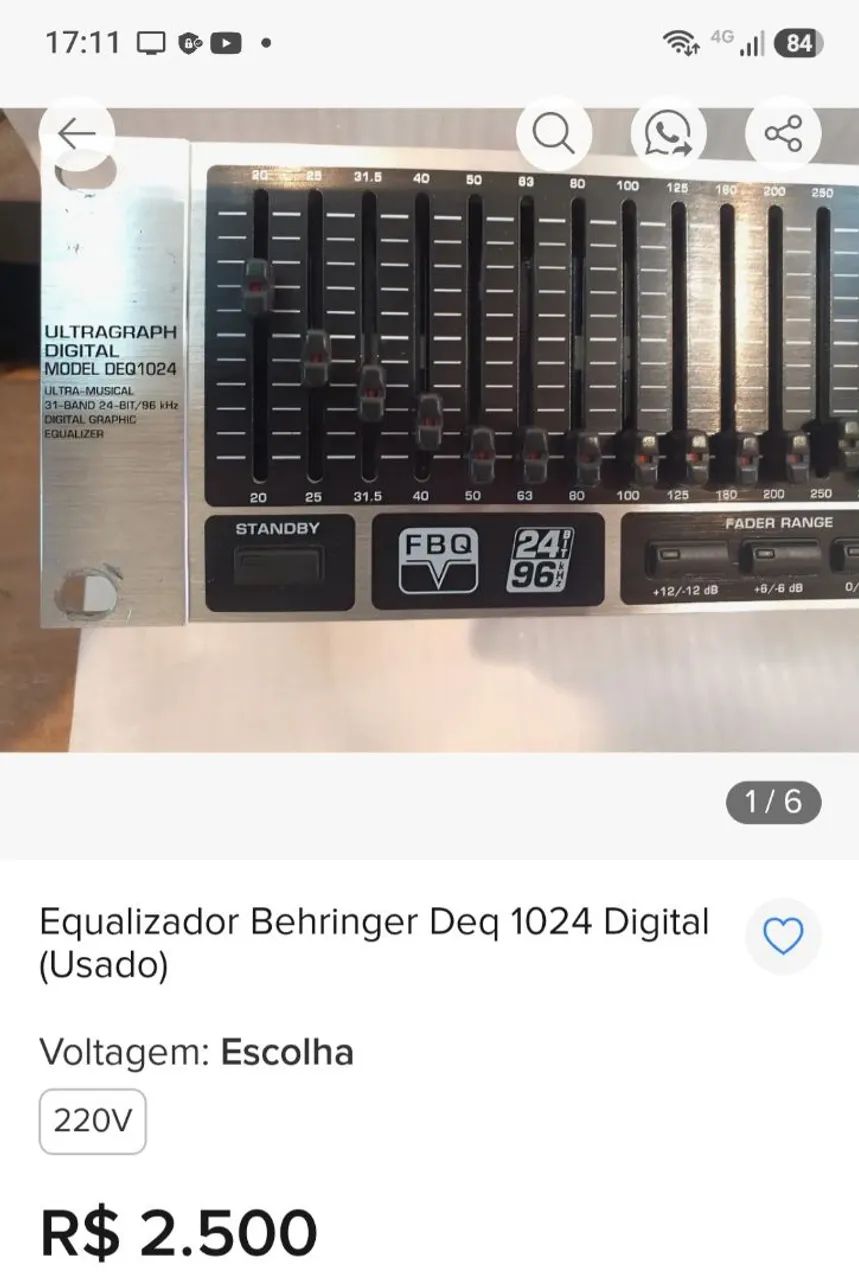 Equalizador Behringer deq1024  - Foto 5
