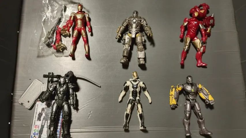 6-pack IRON MAN armors. escala 3,75"