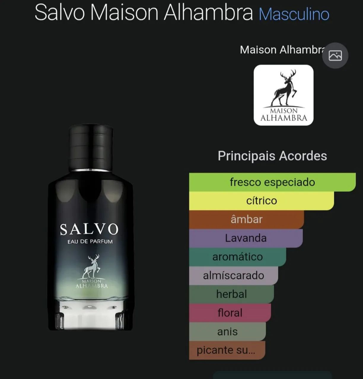 Perfume masculino Salvo  - Foto 2