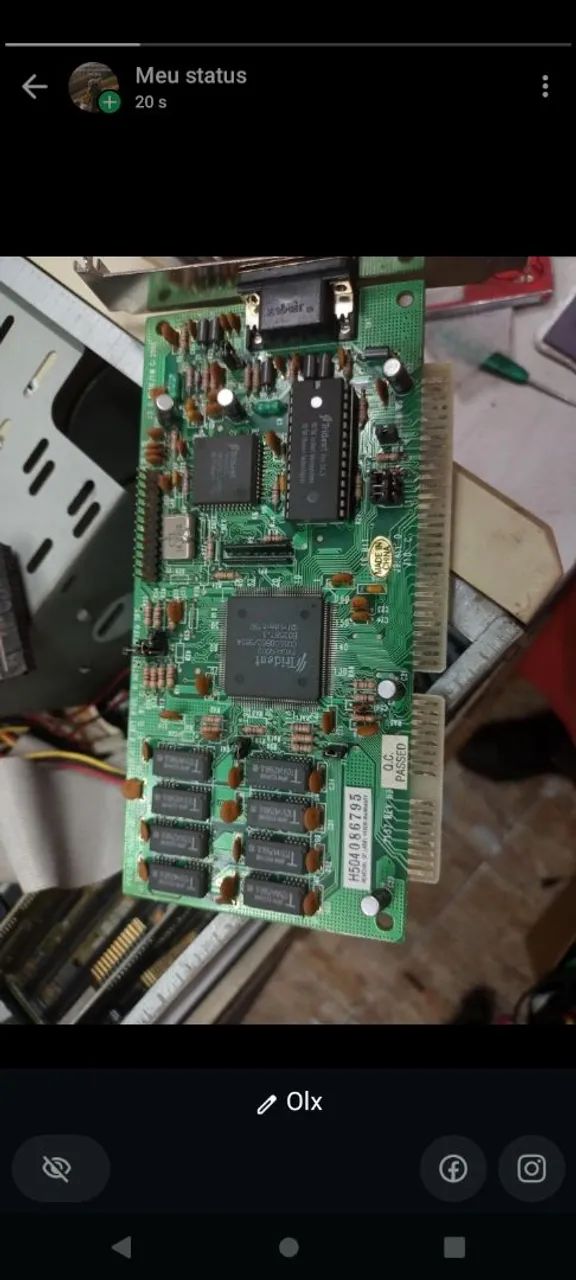 Placa de vídeo ISA Trident para Pc 486 - Foto 2