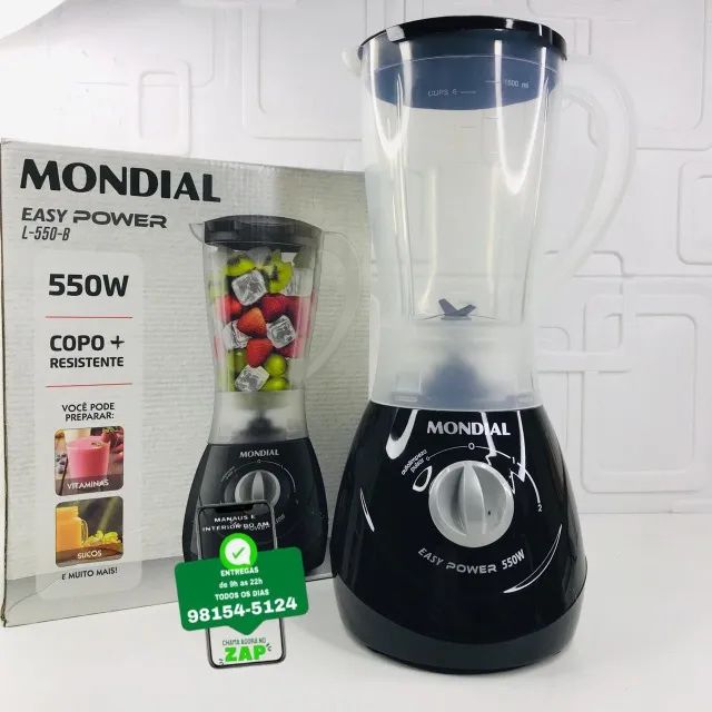 Liquidificador Mondial 550w Easy Power - Entrega das 9 até 22hrs