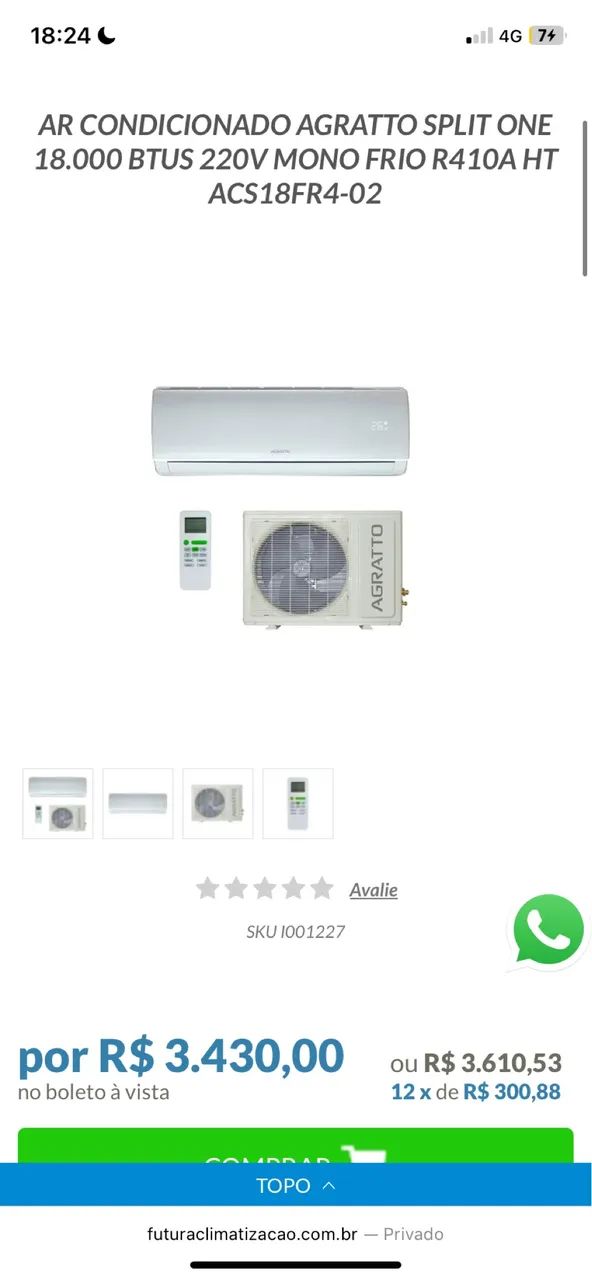Ar condicionado Agratto  - Foto 4