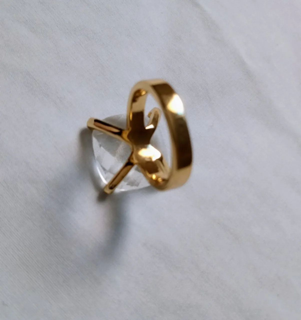 Anel Dourado Inoxidável n°16 - Foto 2