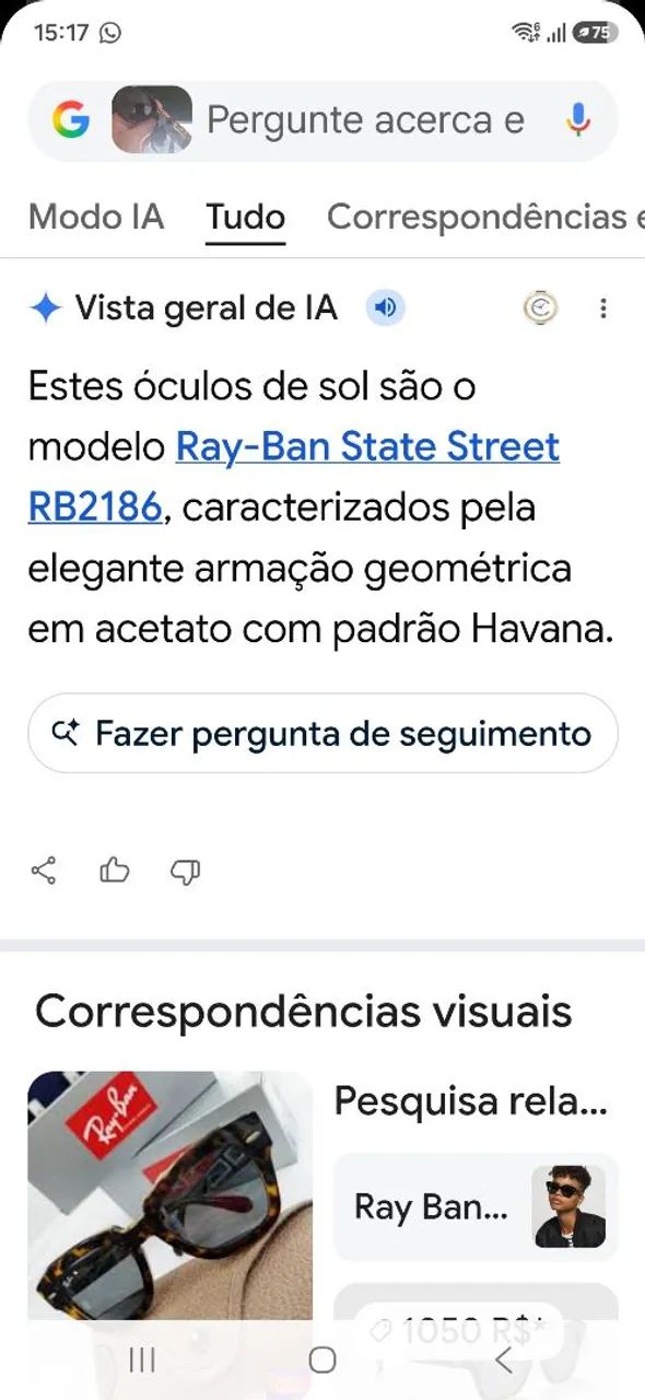 Óculos Ray Ban Original - Foto 2