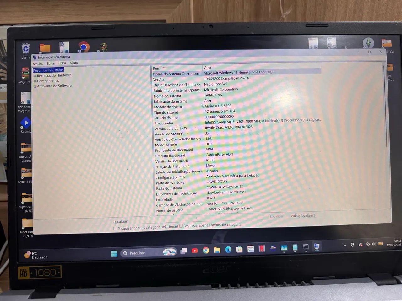 Acer aspire 3/15
