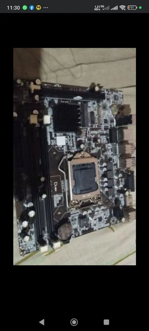 Placa Mãe ZX-H55M V1.51 Funcionando Perfeitamente Usada