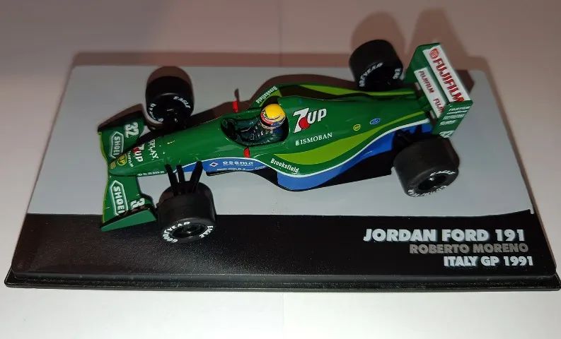 Miniatura Fórmula 1 Jordan Ford 191 (1990) Roberto Pupo Moreno