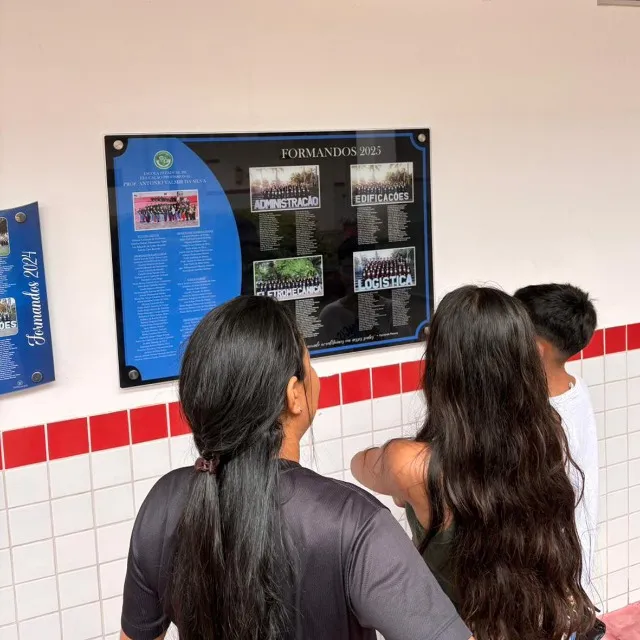 Placa de vidro para faculdades