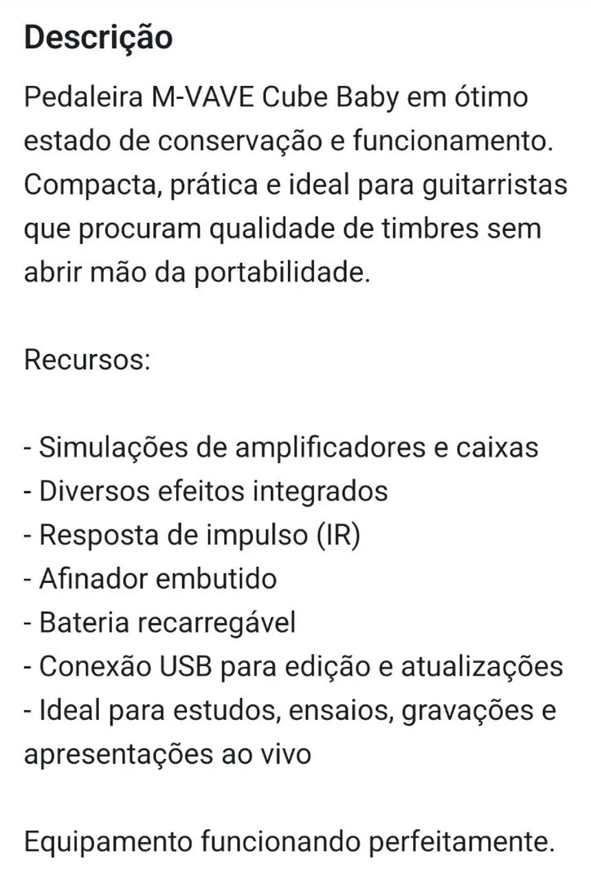 Pedaleira M-Vave guitarra - Foto 4