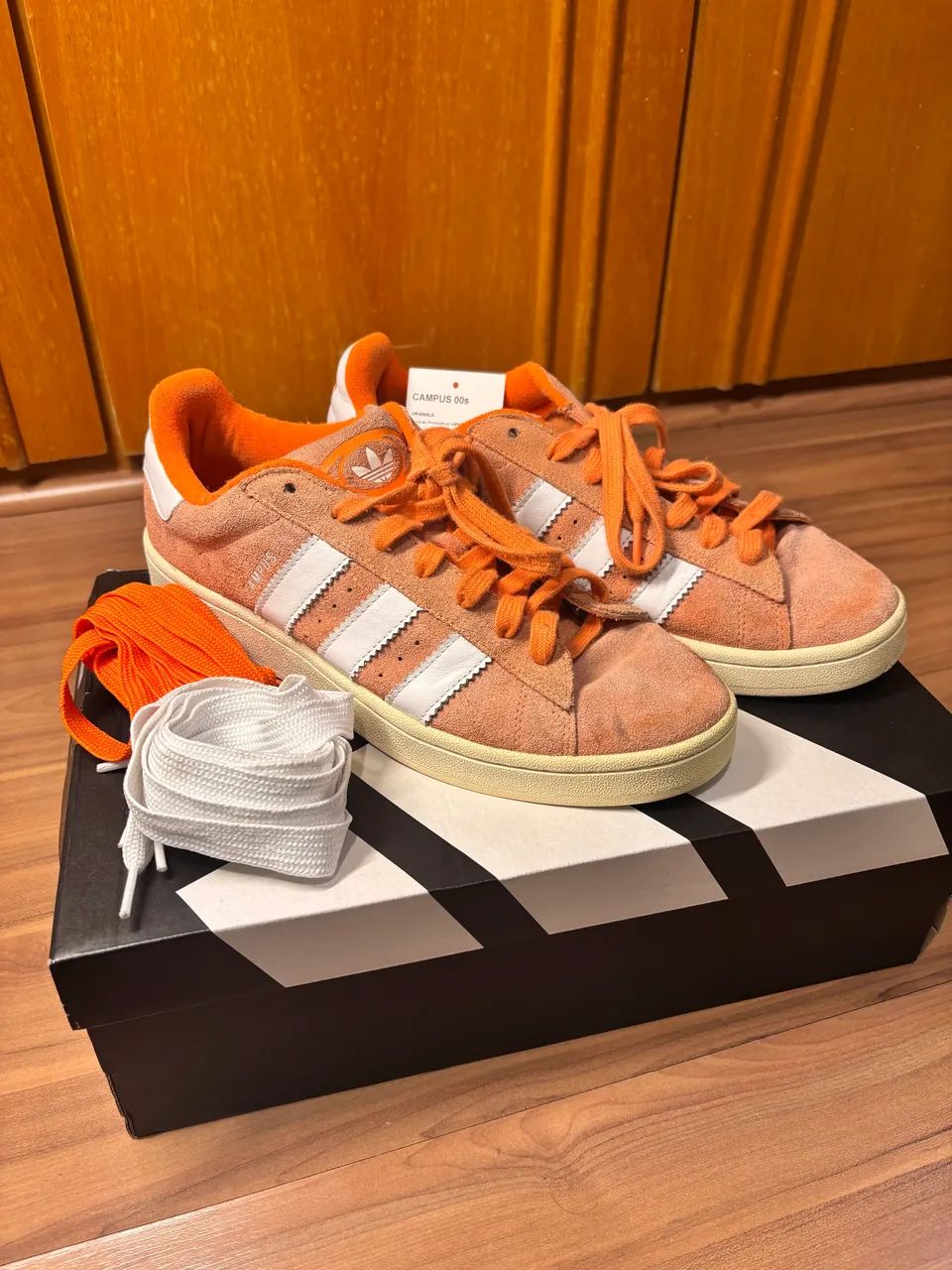 Tênis adidas campus laranja - Foto 4