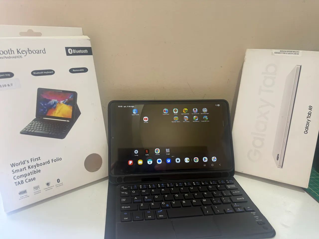 Vendo tablet Samsung A9 c/ teclado keyboard  - Foto 4