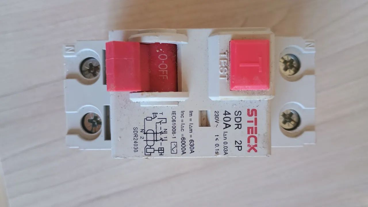 IDR Disjuntor - Interruptor Diferencial Residual Steck 2 Polos 40A