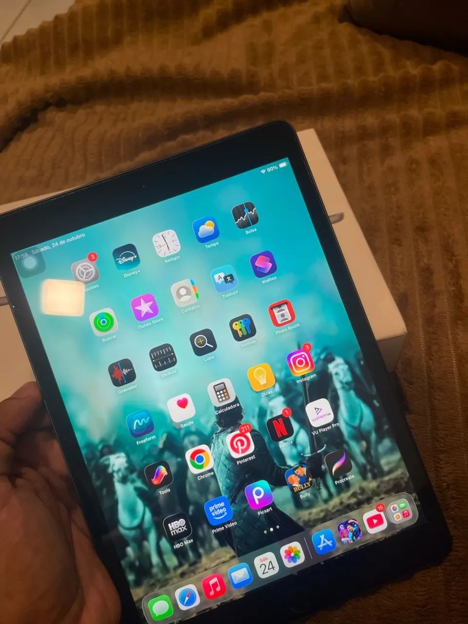 iPad 9 em excelente estado com caixa - Foto 2