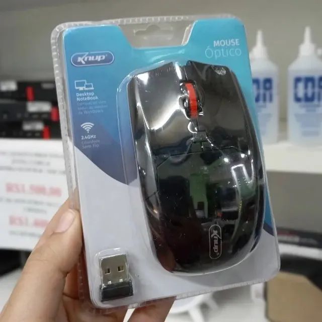 Mouse Sem Fio Wireless Optico 2.4ghz - Entrega Grátis - Foto 2