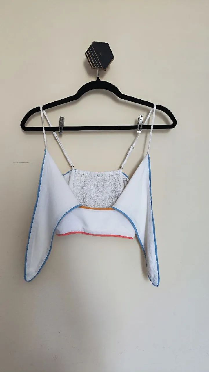conjunto dress to saia midi e cropped branco p - Foto 4