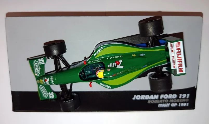 Miniatura Fórmula 1 Jordan Ford 191 (1990) Roberto Pupo Moreno - Foto 3