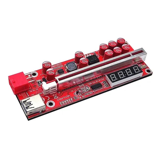 Kit 5 Risers PCIe V013 PRO com Display de Temperatura - Foto 3