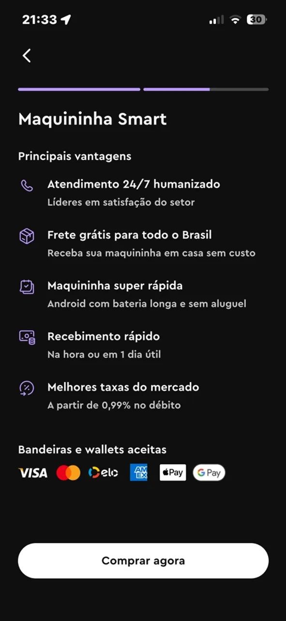 Maquininha smart InfinitePay - Foto 4