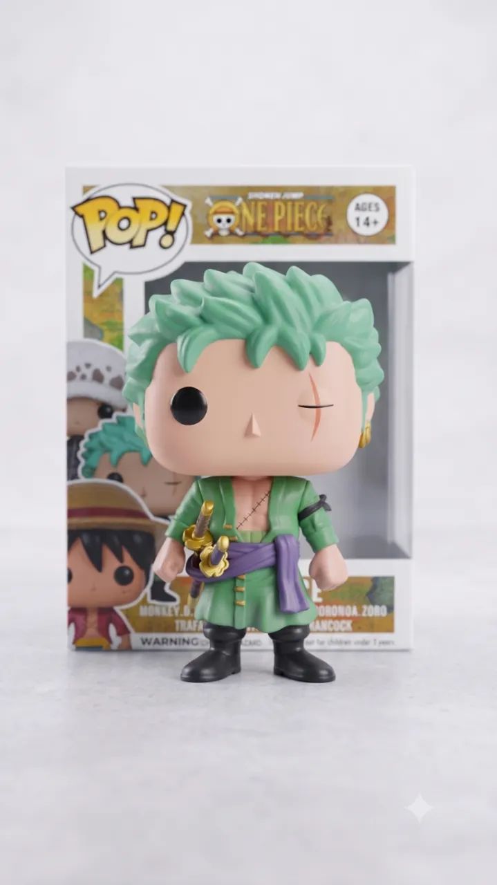 Action Figure Roronoa Zoro One Piece 10cm - Primeira Linha - Foto 4