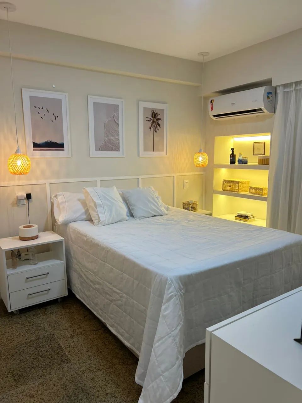 Flat mobiliado e decorado av beira mar - Foto 2