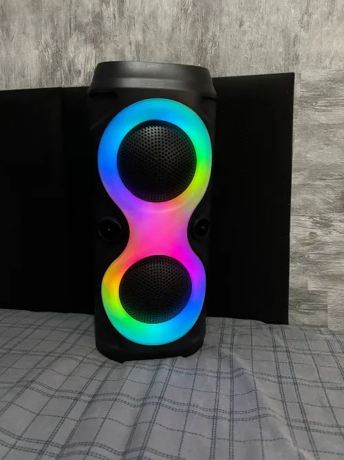 Caixa de Som Bluetooth com LED RGB