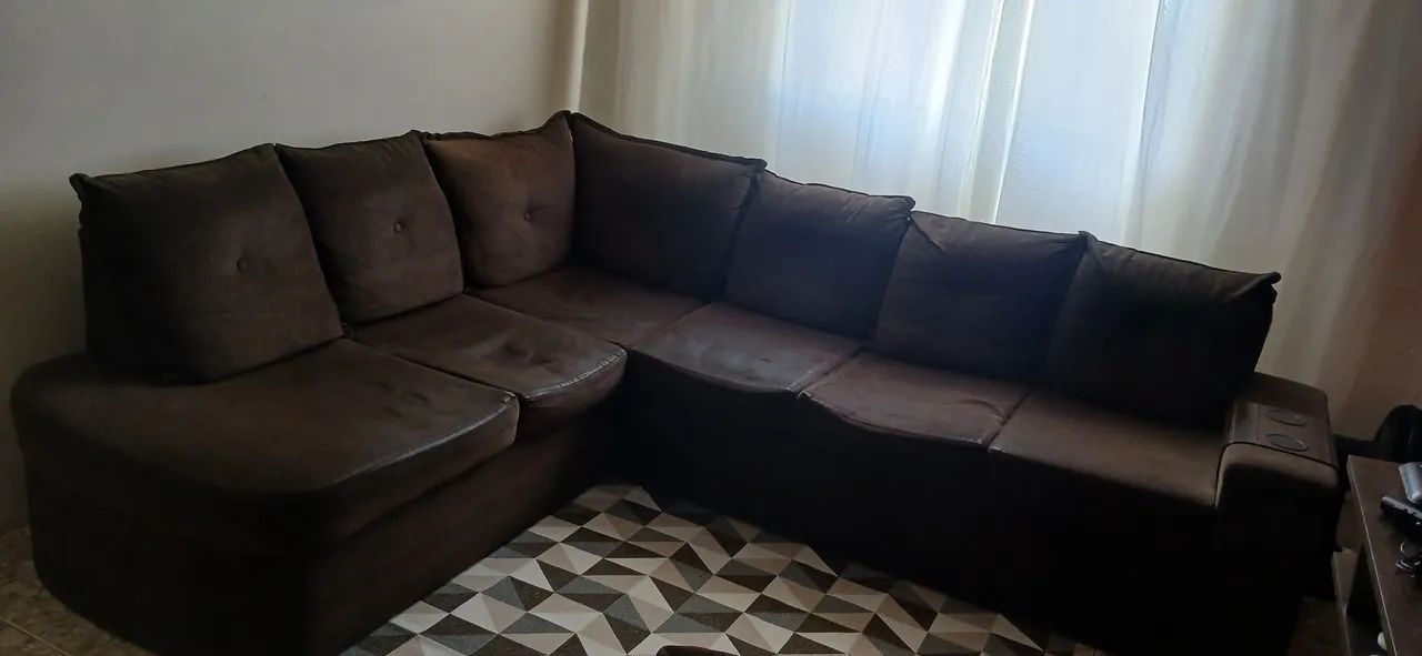 Sof á de canto e painel para tv  - Foto 2