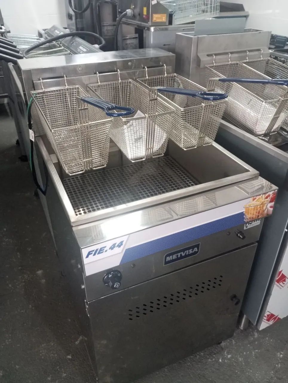 NZ. Fritadeira industrial elétrica 40 litros METVISA 