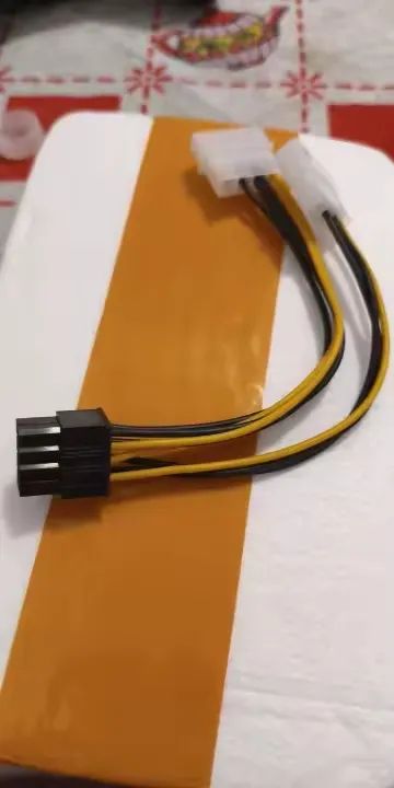 cabo adaptador pci 8 pinos molex placa de video - Foto 2