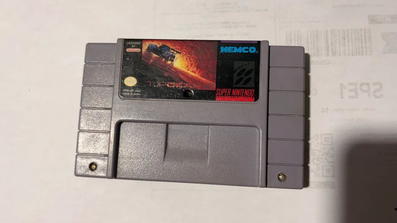 Top gear II super Nintendo original