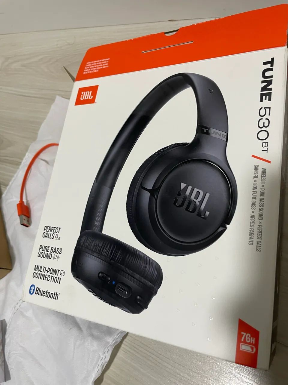 Fone JBL Tune 530bt Original sem uso - Foto 5