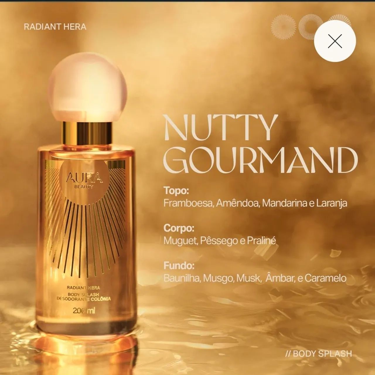 Body Splash Radiant Hera 200ml - Jade Picon - Foto 2