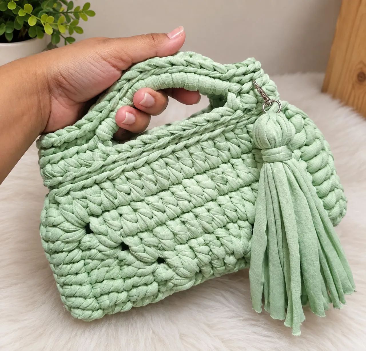 bolsa de crochê  - Foto 2
