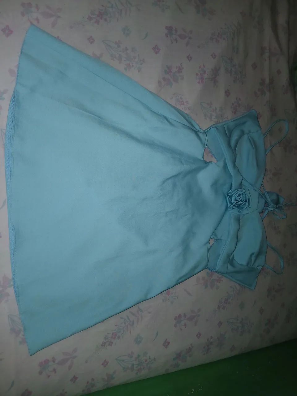 Vestido azul bebê 60 reais - Foto 3