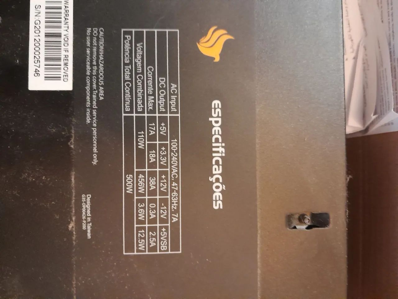 Fonte Pixau Nidus 500w Bronze 80 plus - Foto 2