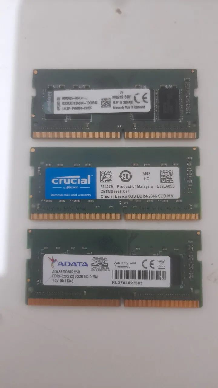 Memoria notebook DDR4 8GB