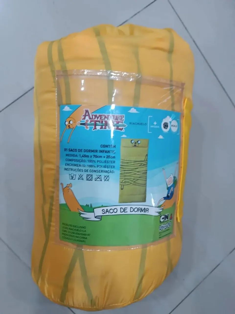 Saco De Dormir Hora De Aventura Infantil - Foto 2