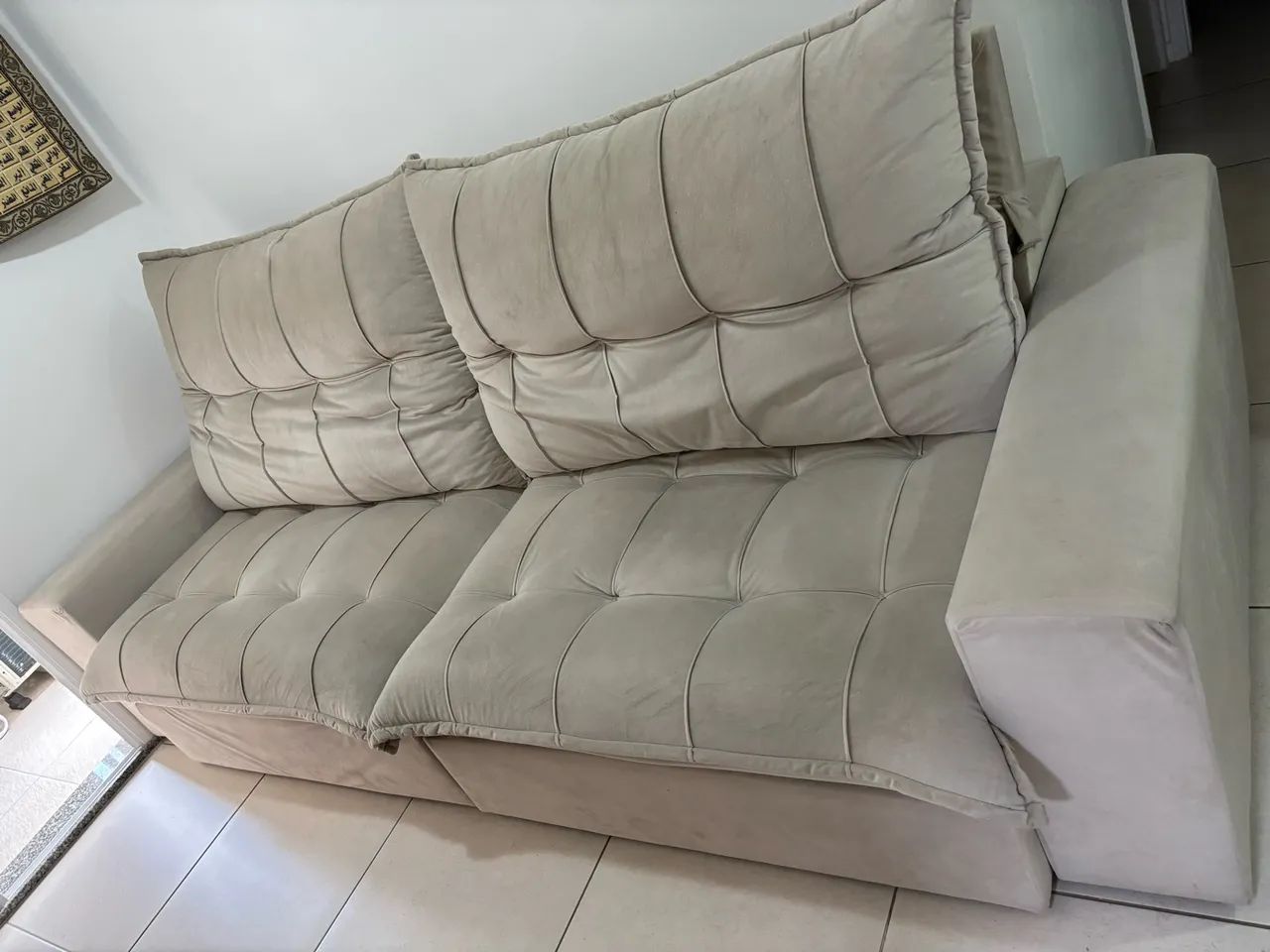 Sofá Retrátil e Reclinável Premium Grande - 2,95m / ACEITO PROPOSTA - Foto 4