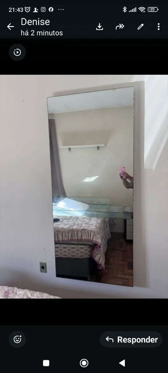Espelho com suporte 