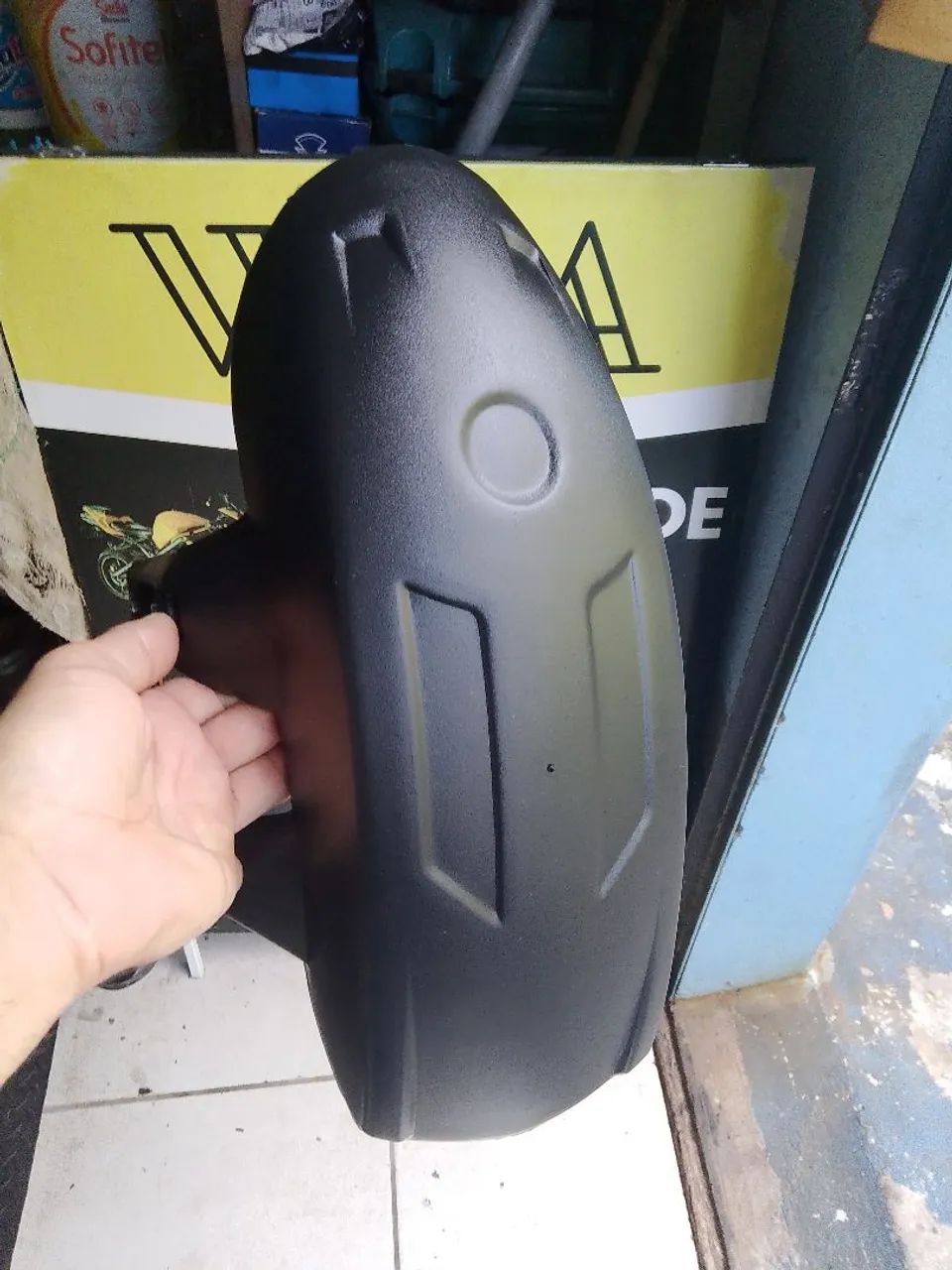 PARALAMA TRASEIRO MODELO PORTA GELO ÓTIMO PARA NÃO SUJAR O PASSAGEIRO GARUPA.