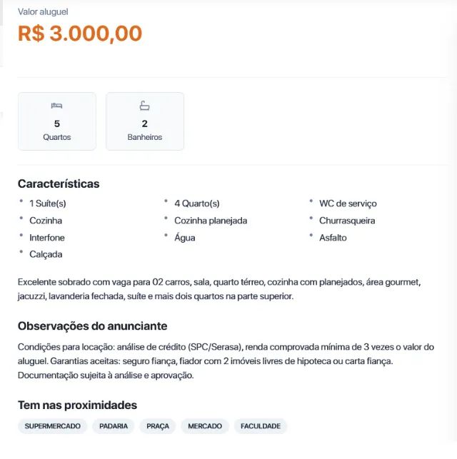 Sobrado próximo a UCDB com vaga para 02 carros, 4 quartos - Foto 2